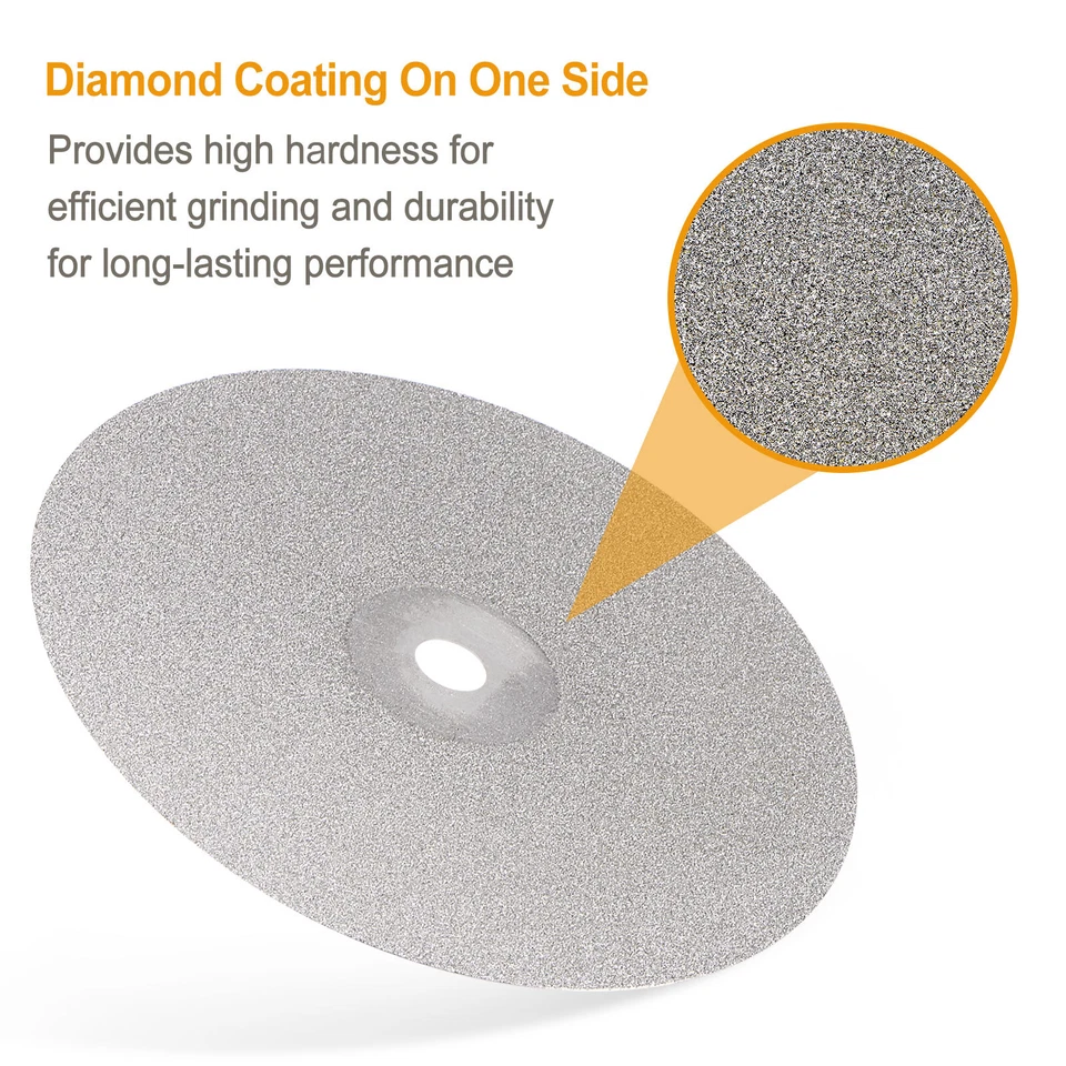Diamond Flat Lap Disc Set 6" x 1/2" Arbor 50-3000 Grit 16 Sizes Grinding Wheel - Image 3 of 4