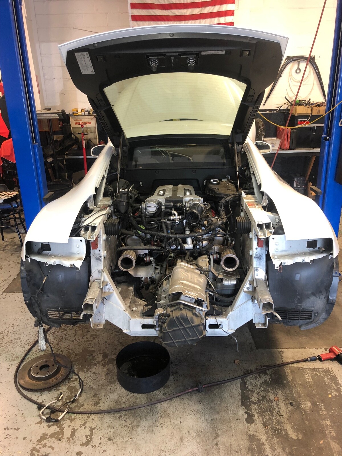 2008-2010 AUDI R8 4.2L BYH V8 ENGINE BARE BLOCK
