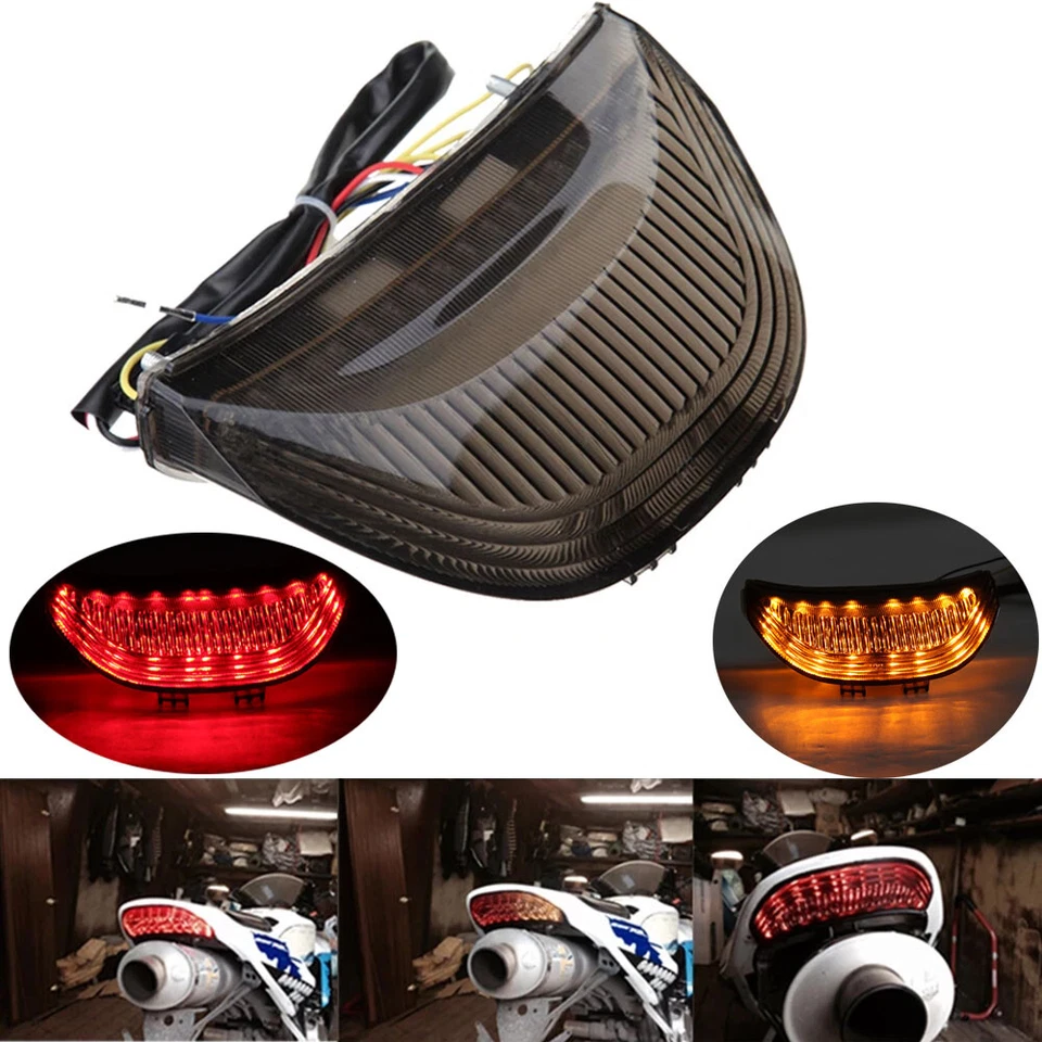 US LED Tail Light Integrated Turn Signals For Honda CBR 600RR 1000RR 2003-2007 - Image 3 of 4
