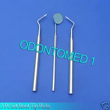 3 Pc Set Root Tip Picks Stainless Steel Good Quality