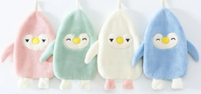 Pinguin Handtuch Waschlappen für Jungen und Mädchen Waschhandschuh Kinder Babys