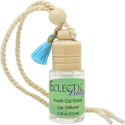 Fresh Cut Grass Scented Car Diffuser By Eclectic Lady, 7.5 ml, Air Freshener