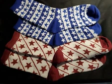 Girls Patriotic Socks 2 pair Bundle