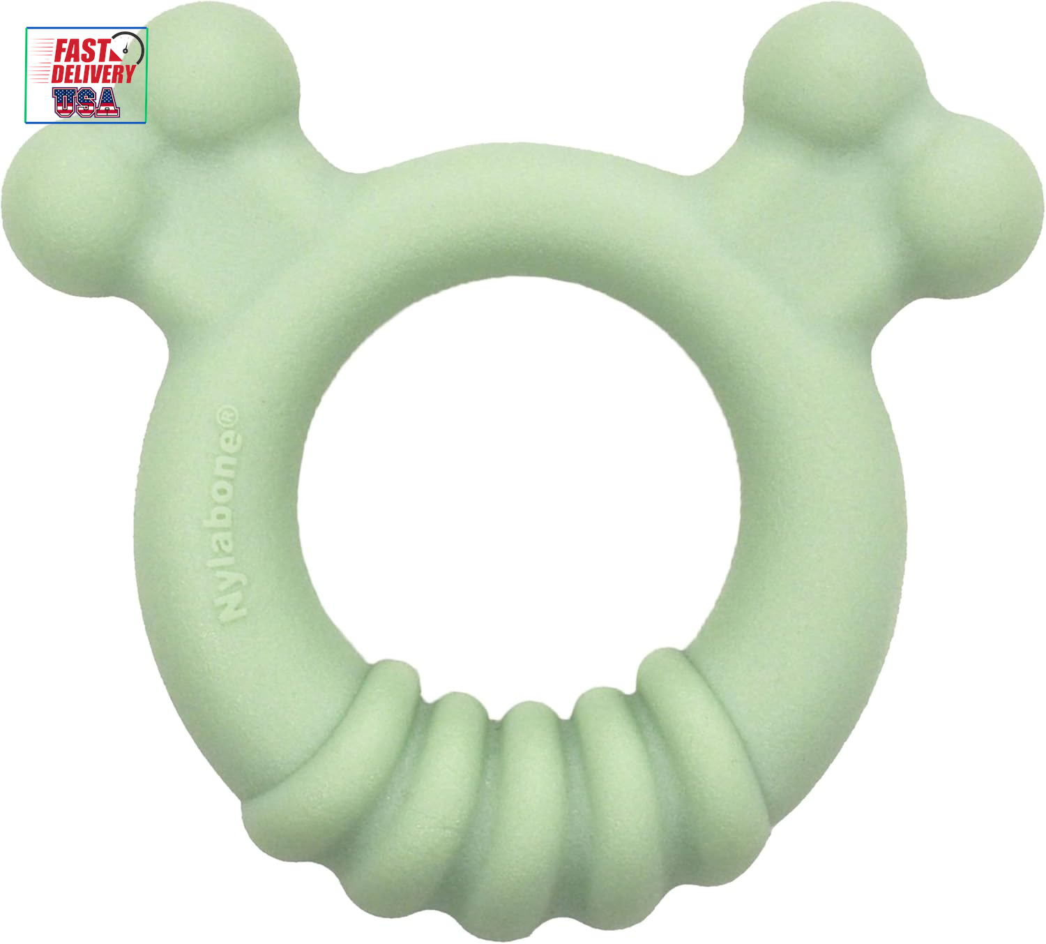 Sensory Material Puppy Chew Toy Ring - Puppy Teething Toy for Boredom & Stimulat