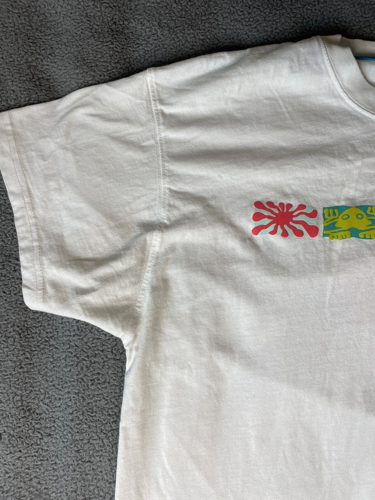 Nike Sportswear Rainbow Logo Loose Fit TShirt White … Gem