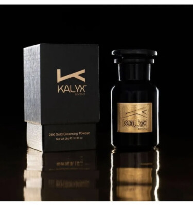 24K Gold Reinigungspulver mit 20% Vit C, Rosenblättern, Aloe Vera 25g TikTok   