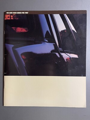 1987 Audi 4000 Showroom Advertising Sales Brochure - RARE!! Awesome L@@K