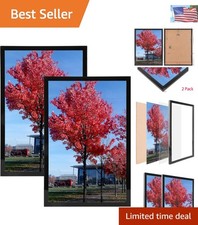 Sophisticated 2-Pack 8x10 Wall-Mount Photo Frames for Diplomas  Certificates