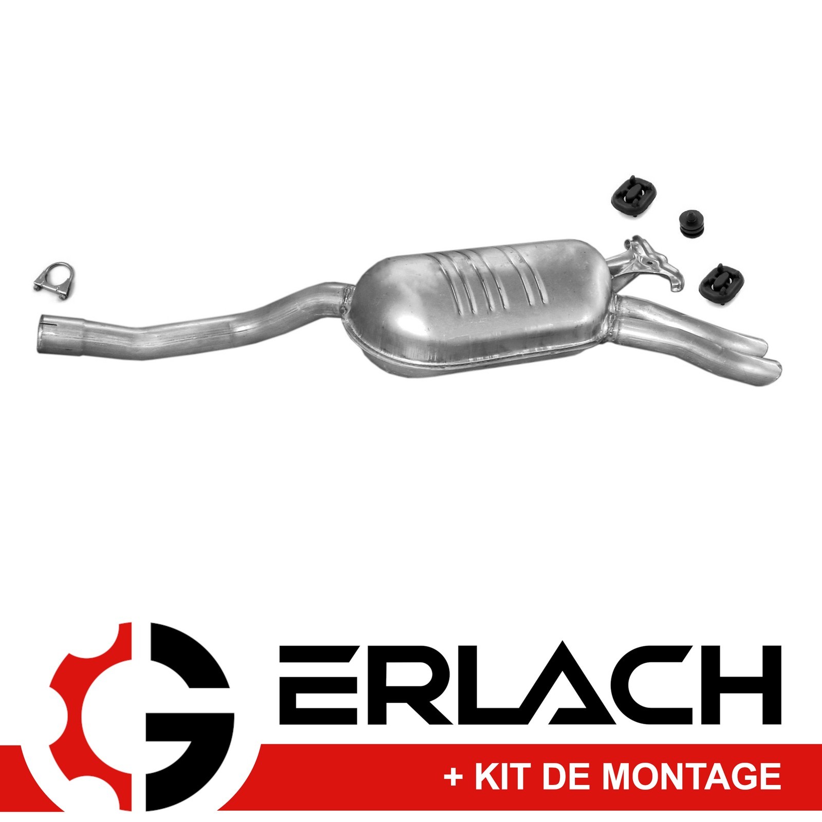 Silencieux arrière Mercedes W124 E 250 TD pot echappement 300 TD break et berline reference 1558