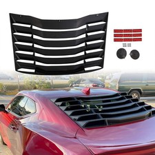ECOTRIC Rear Window Louver Compatible with 2016-2023 Chevy Medium, black