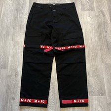 Vintage 90s Marithe  Francois Girbaud Shuttle Tape Black Baggy Jeans Size 40