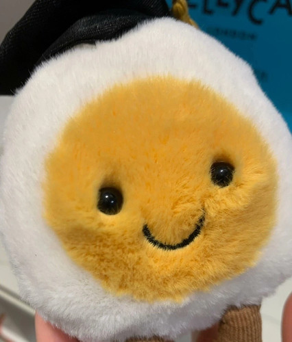 Poupée souple oeuf bouilli jolie graduation Jellycat 2026 neuve avec étiquette et sac à poussière VENDEUR BRITANNIQUE - Photo 4/9