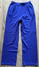 ST. JOHN Collection Vintage Straight Leg Pants Santana Knit Pleated Trouser sz 8