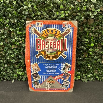 1992 Upper Deck MLB Baseball Edition Find the Williams Factory Sealed Box of 36