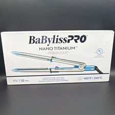 BaBylissPRO Nano Titanium Prima3000 1 1/4in Stainless Flat Iron 465 F
