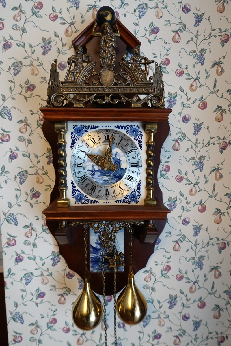 VINTAGE DUTCH ZAANSE WARMINK WALL CLOCK 8 DAY , WARMINK ERA | eBay