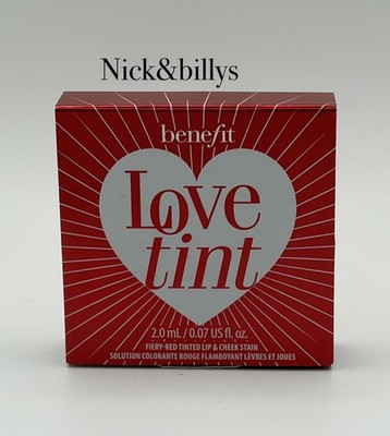 NEW NIB Benefit Love Tint (Red )Tinted Lip & Cheek Stain Trial Mini 2ml Benetint