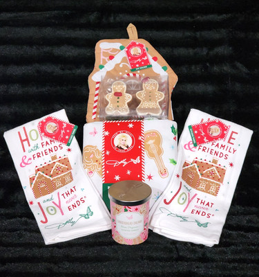 6pc Dolly Parton Candle Towels Pot Holder S&P Table Mat DG 2025 Christmas Ginger