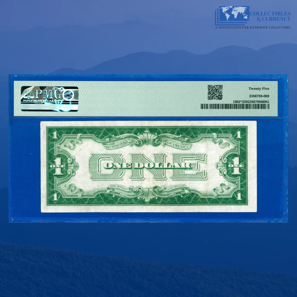 Fr.1602* 1928B $1 One Dollar Silver Certificates, Star Note, PMG VF 25 #05579 - Image 2 of 3