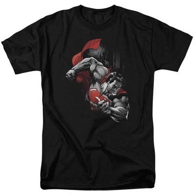 DC Comics - Superman - My City - Adulto Unisex Camiseta Manga Corta - Negro - Imagen 1 de 3