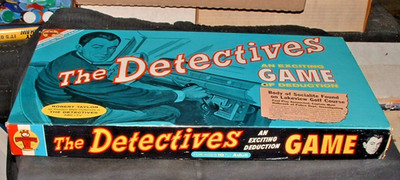 Vintage 1960 TRANSOGRAM PHILIP MARLOWE DETECTIVE TV Series Board Game *COMPLETE*