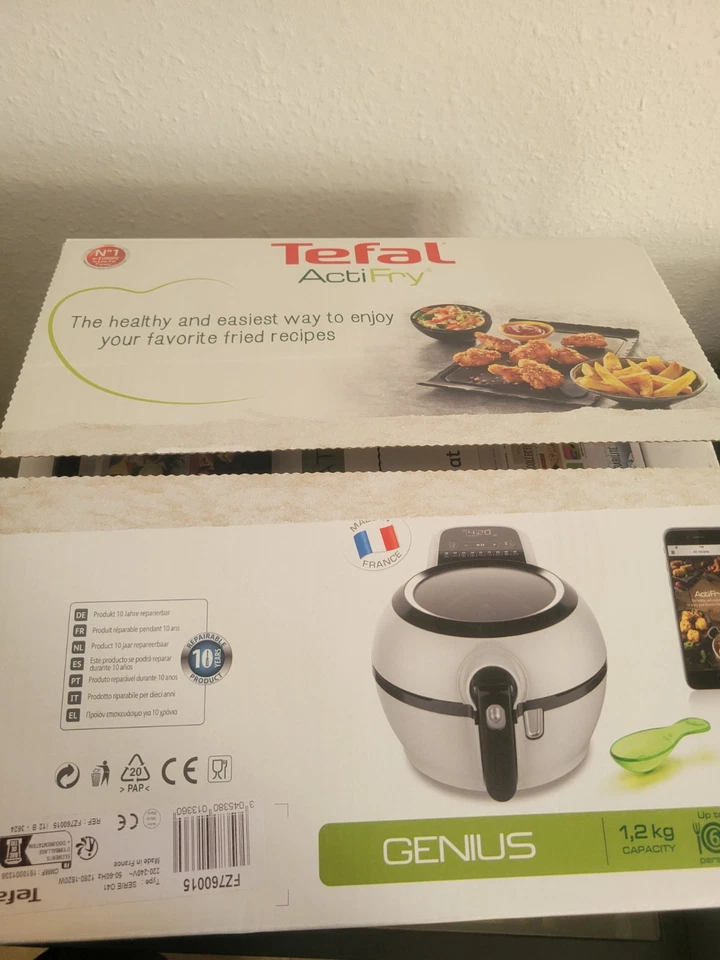 Tefal ActiFry Genius Heißluftfriteuse 1500 W 9 Programme weiß - Bild 3 von 4