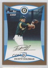 2008 Bowman Draft Prospects Gold Dusty Coleman #BDPP46 0m0