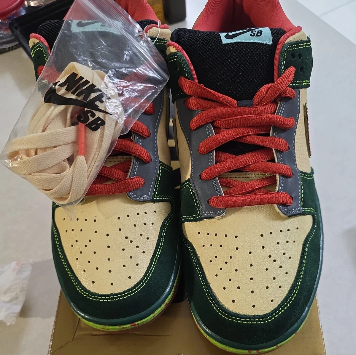 Nike Sb Dunk Low Mosquito Size 7 Men’s Used Authentic SHIPS ASAP DS Nike Dunk SB Low Mosquito Sz 10 313176-761 Green RARE  main image 2