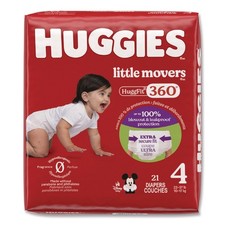 Huggies 56606 22 lbs. to 37 lbs. Baby Diapers - Size 4/Disney Design 4/CT New
