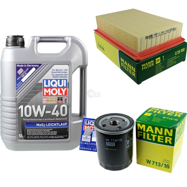 Inspektionskit Filter Liqui Moly ÖL 5L 10W-40 FüR Fiat Brava 182 1.6 16V 1.4-image