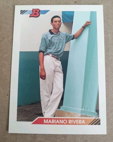 1992 Bowman New York Yankees Hall Of Famer Mariano Rivera #302 E* Rookie RC NM