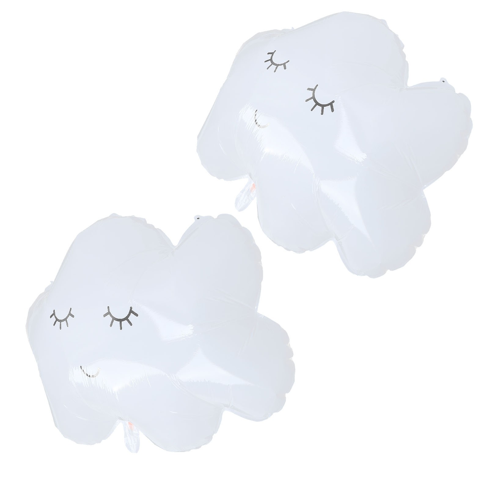 ­2Pcs Balloon White Aluminum Foil Cloud Air Balloons Party Decoration