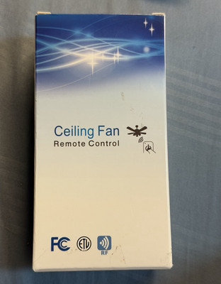 Ceiling Fan RF Remote Control Handheld, For Ceiling Fan, ETL Listed, FCC