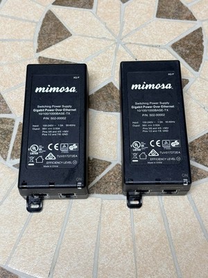 Mimosa Gigabit Power Over Ethernet 502-00002 Power Supply (Bundle of 2)