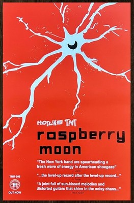HOTLINE TNT Raspberry Moon 2025 Ltd Ed RARE Tour Poster! Shoegaze Noise Pop Punk