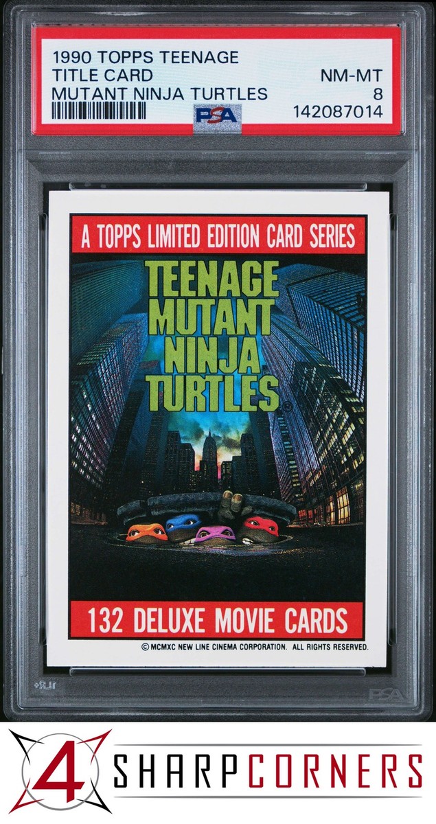 1990 TOPPS TEENAGE MUTANT NINJA TURTLES TITLE CARD POP 5 PSA 8 | eBay