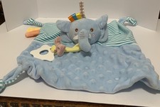 Elephant Lovey Baby Security Blanket