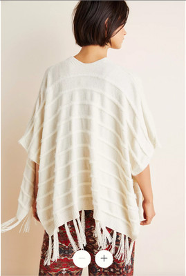 Anthropologie Akemi & Kin Miette Cozy Chenille Kimono Boho, One Size