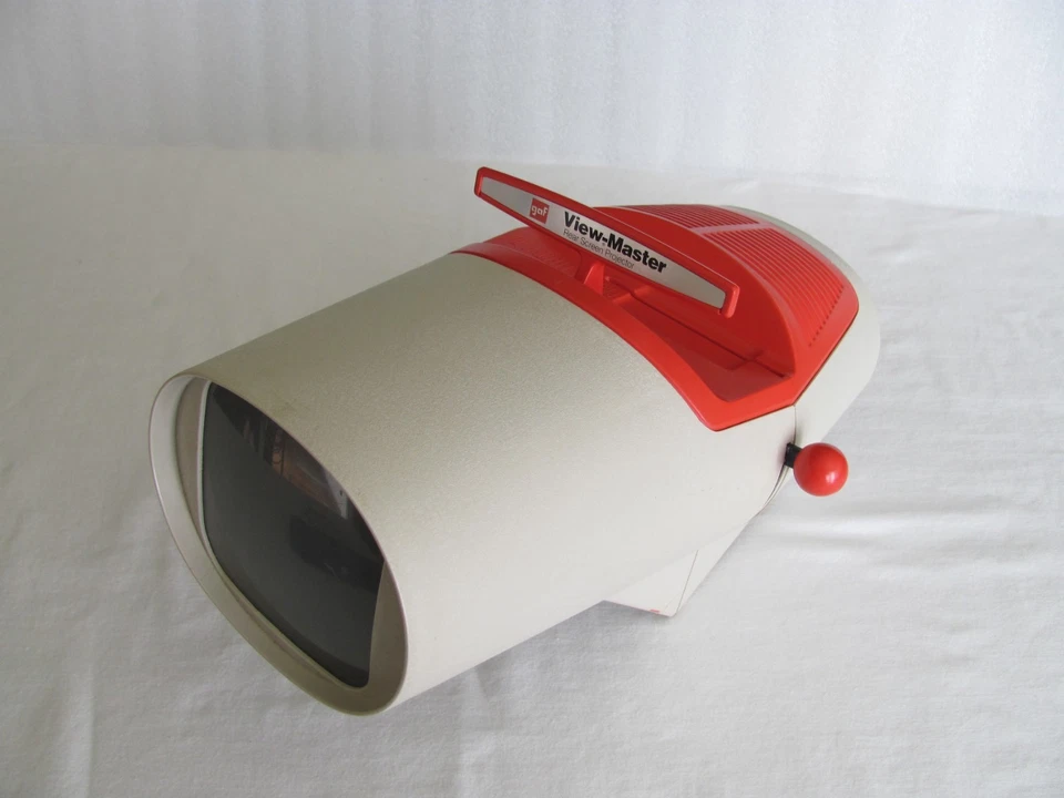 Juego de carretes de teatro de mesa vintage Disney View-Master pantalla trasera lata original Foto 4 de 4