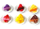 100 Dollhouse Miniature Plates of Cake Slices *Doll Food Barbi Set Wholesale Lot