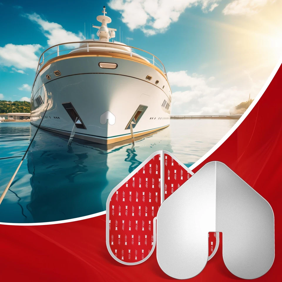 DECOHS 2 piezas protector de arco para barcos - protector de arco de barco de acero inoxidable con muescas - Bo Foto 2 de 4