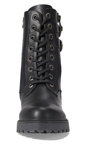 Blowfish Rissi Black Womens Mid Calf Biker Boots - Picture 3 of 6