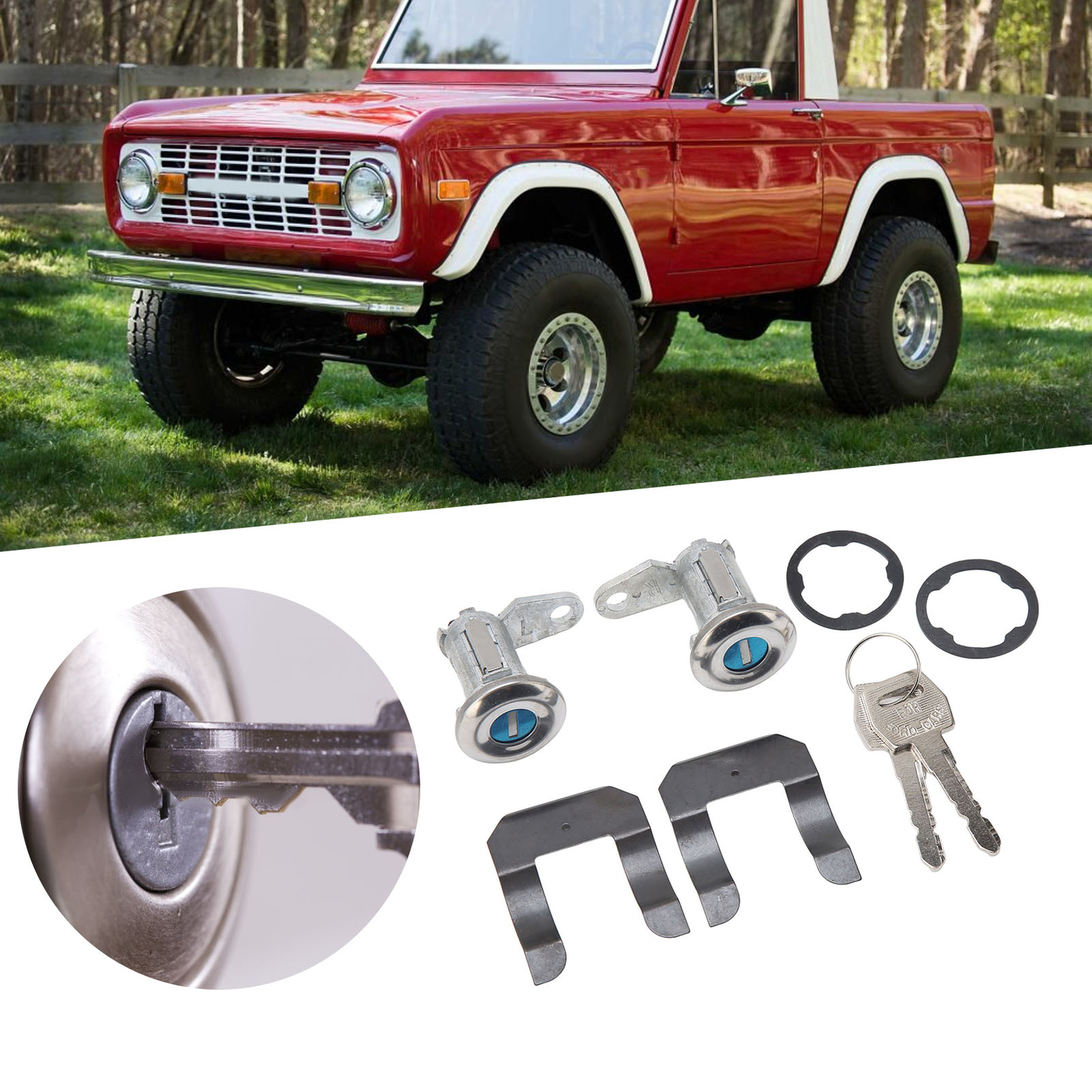 Auto Door Lock Cylinder Anti Theft Car Door Lock Cylinder With Keys