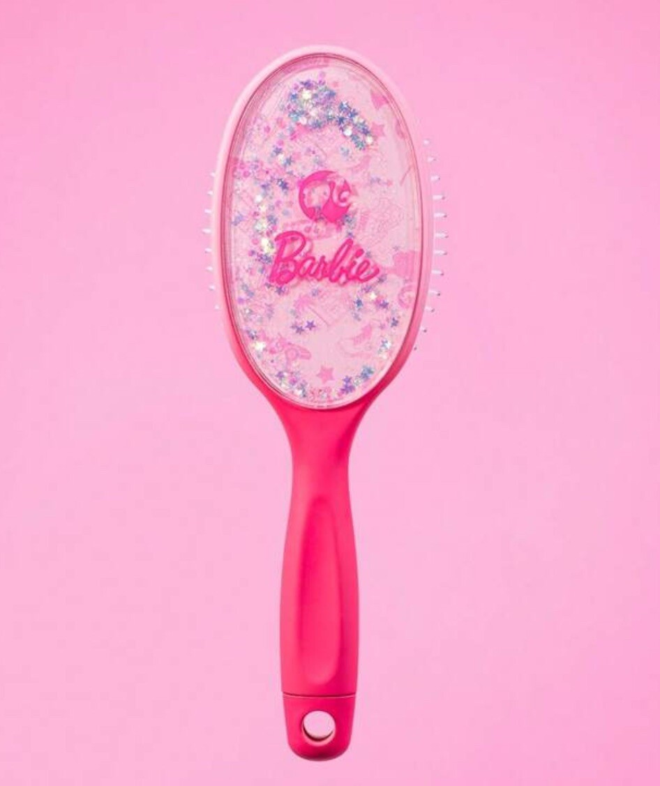 MINISO x Barbie Kawaii Glitter Pink Hairbrush Comb Wet Brush  display picture 2