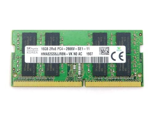 SK 16GB 2RX8 DDR4 SO-DIMM PC4-21300 2666MHZ Memory Module HMA82GS6JJR8N-VK - Picture 2 of 2