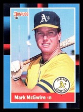 1988 Donruss Mark McGwire #256 Oakland Athletics