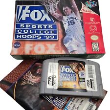 Fox Sports College Hoops 99 Nintendo 64 N64 Cartridge Instructions Box Ex Rental
