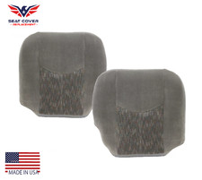 2003-2006 Chevy Tahoesuburban Gray Cloth Driver Passenger Bottom Seat Covers