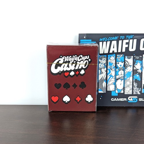 GamerSupps Waifu Club PLAYING CARDS and POKER CHIP - NEW SEALED - FREE SHIP - Picture 3 of 6