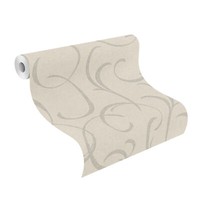 Rasch Tapete Vlies Vincenza 467604 Stylische Ranken Cremebeige Silbergrau